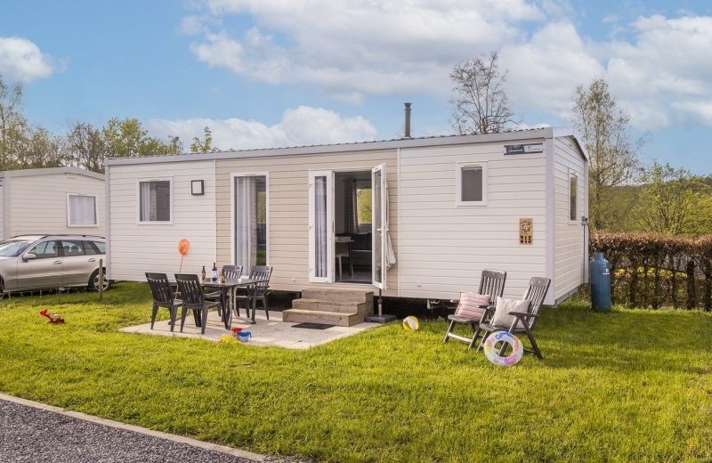 Camping bertrix stacaravan corail