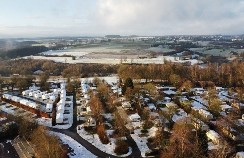 Winter wonderland on the campsite