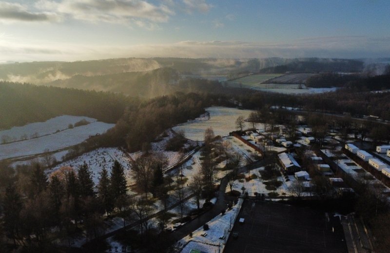 Winter op de camping